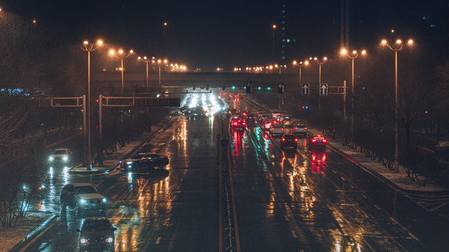 哈尔滨城市夜景