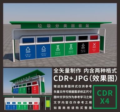 大型垃圾分類亭