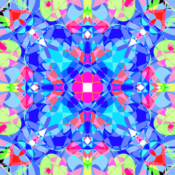 高清彩色几何抽象地毯