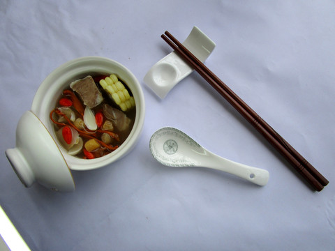 蟲草花干貝玉米湯