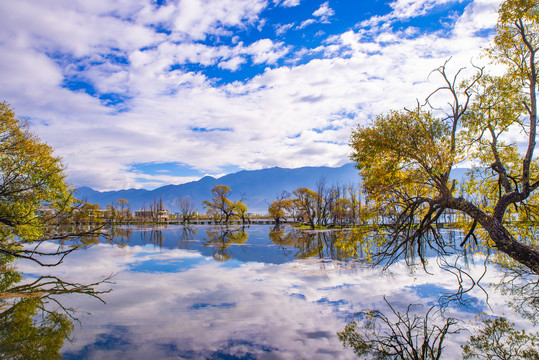 湖景