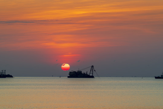 海景日落大图