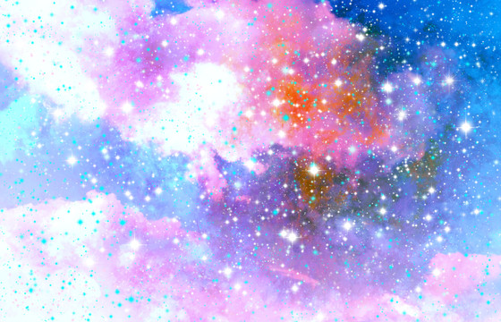 粉藍(lán)色星空