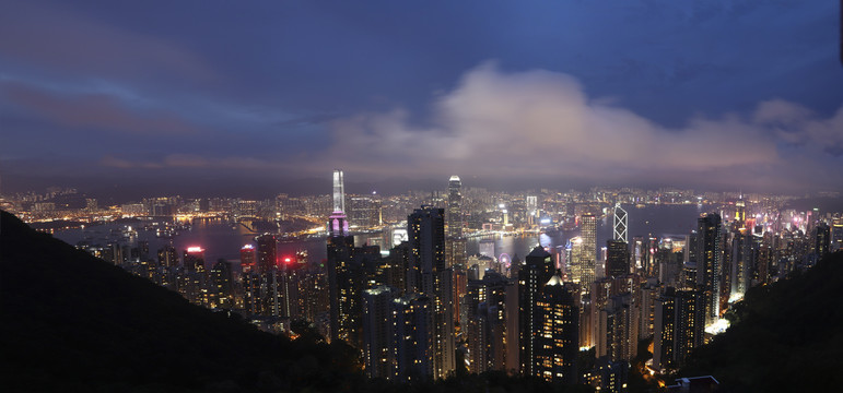 维多利亚港夜景