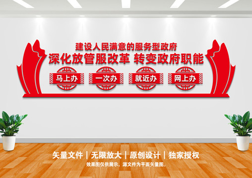 放管服文化墻