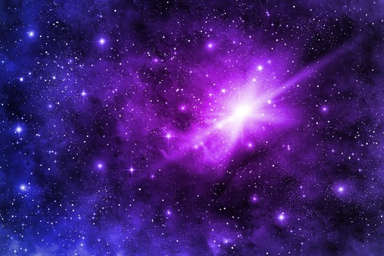 紫色唯美星空背景