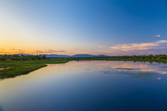 夕阳下的美景