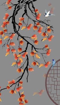 紅葉插畫(huà)