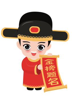 高考金榜題名喜報狀元郎