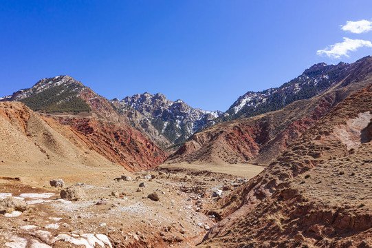 高山草原峡谷