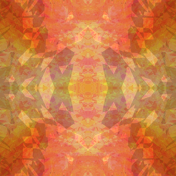 紅色抽象幾何地毯