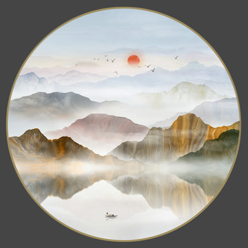 新中式山水畫