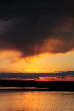 晚霞日落夕阳西下彩云黄昏傍晚