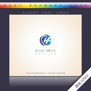 CHF字母組合logo