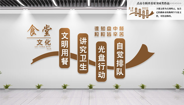 餐廳文化展板