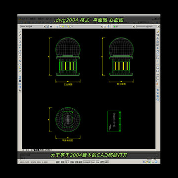 科技展台CAD平面图立面图