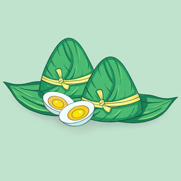 端午節(jié)粽子手繪插畫