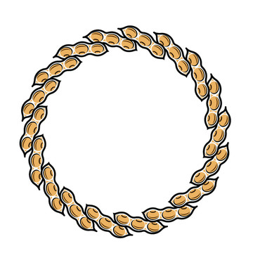 黃豆矢量插畫