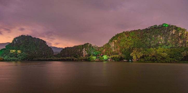 肇庆星湖风景区夜景