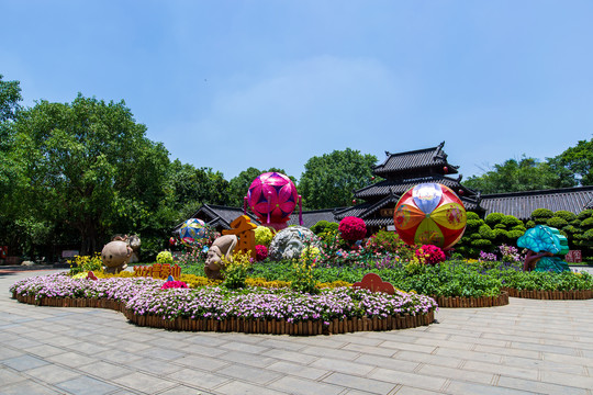 广西南宁青秀山景区园林风光