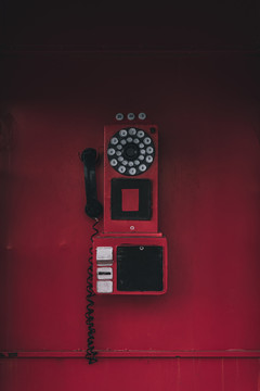 红色的电话亭