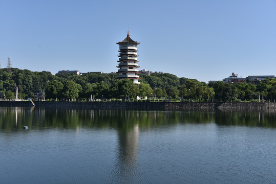 长沙年嘉湖城市建筑风光