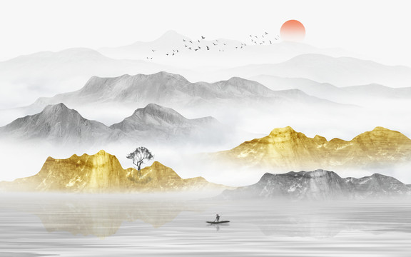水墨山水畫