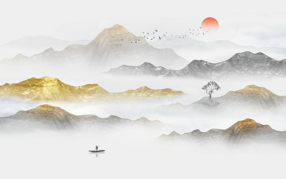 水墨山水畫
