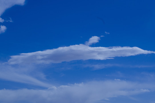 青海茶卡盐湖的天空