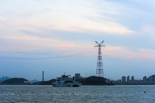 厦门海湾黄昏