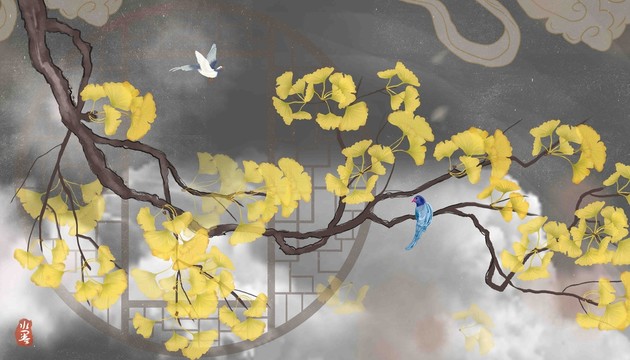 花鳥插畫