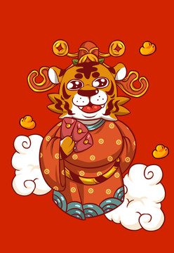 虎年財神形象