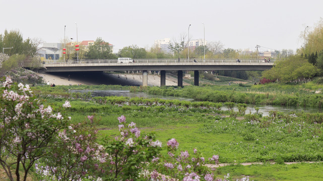 北京城市风光北京凉水河