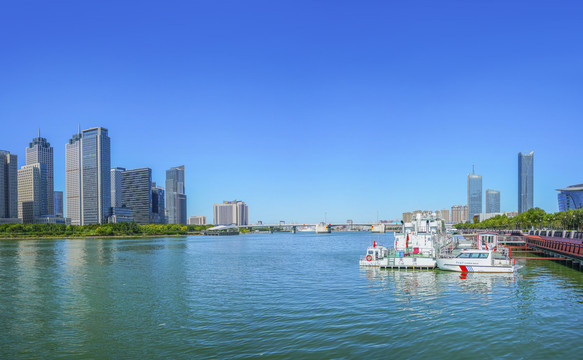 天津海河全景大画幅