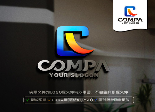 C字母LOGO设计