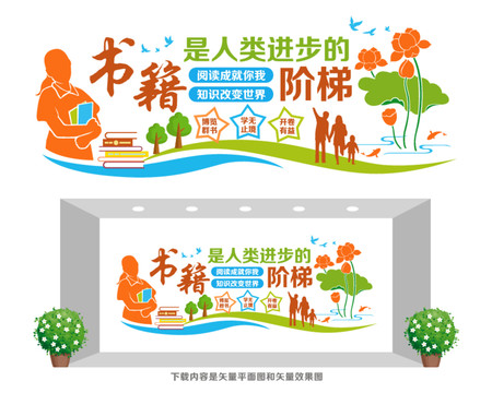 閱覽室文化墻