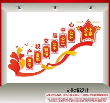 產(chǎn)權(quán)交易中心樓梯墻