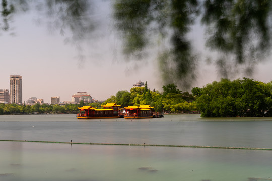 浙江嘉兴南湖景区游船