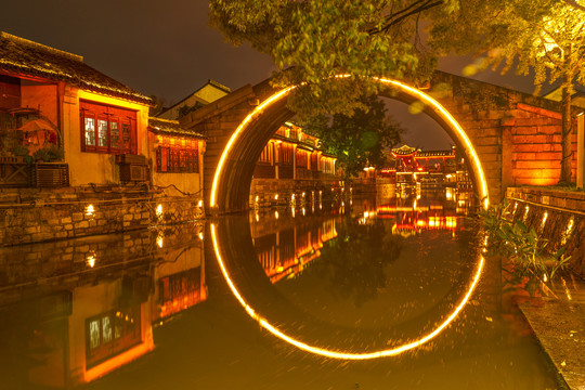 南浔古镇夜景