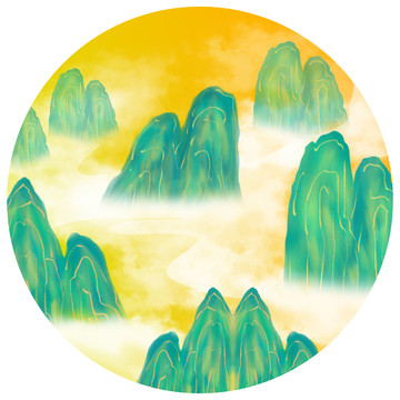 國潮山水