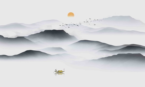 水墨山水畫