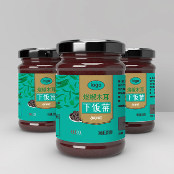 醬包裝下飯菜包裝設(shè)計(jì)平面圖