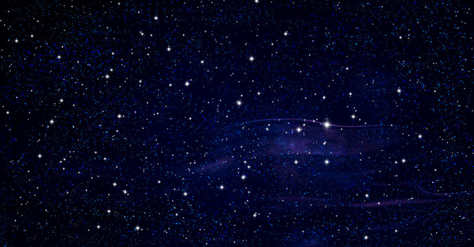 深藍星空