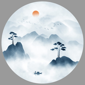 新中式裝飾畫