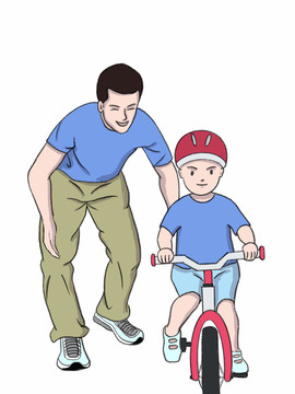 父子插畫(huà)