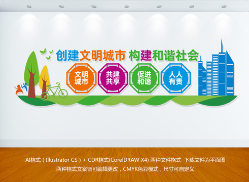 文明城市文化墻