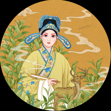 茶葉插畫