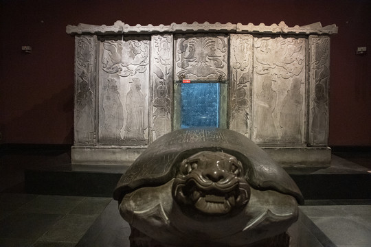 陕西西安碑林博物馆唐代李寿墓门