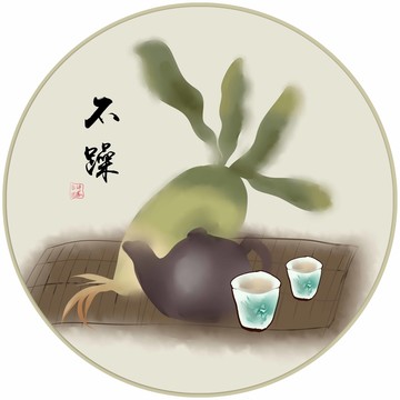 中国风新中式现代茶室茶馆装饰画