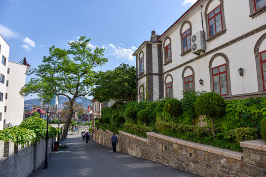 山东省烟台市烟台山景区风光